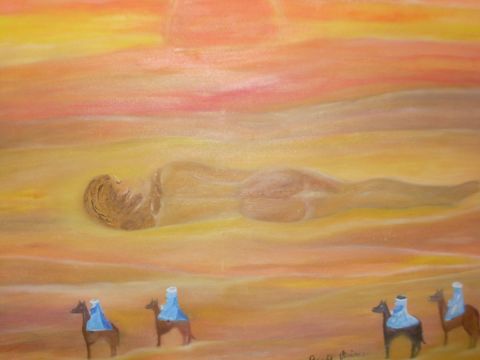 sirene dans le desert - Peinture - vivi