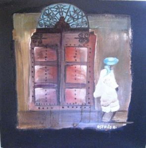 Peinture de ASTRID ANIDJAR: la porte marocaine