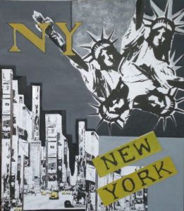 Collage de Tiffanie: New york jaune