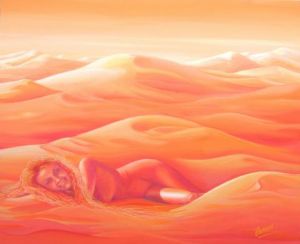 Peinture de Marie Helene Besson: Dune femme à l'autre