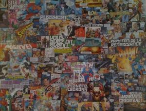 Collage de Armeline: Superman à l'affiche 