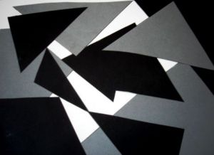 Collage de BRIGITTE BASPEYRAS: noir et gris 5