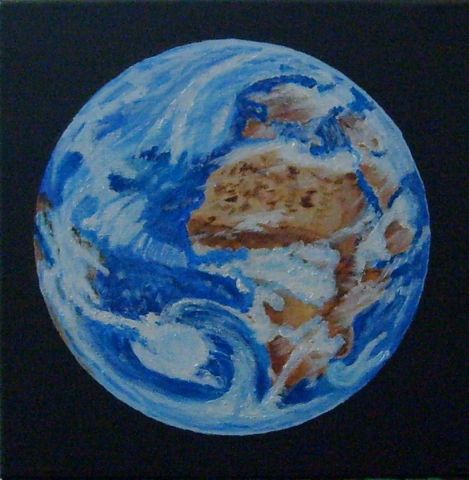 la planéte bleue - Peinture - corlig