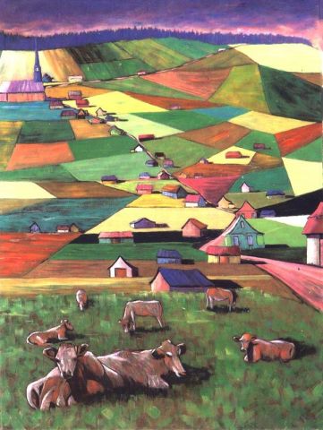 figuratif rural - Peinture - chevalier