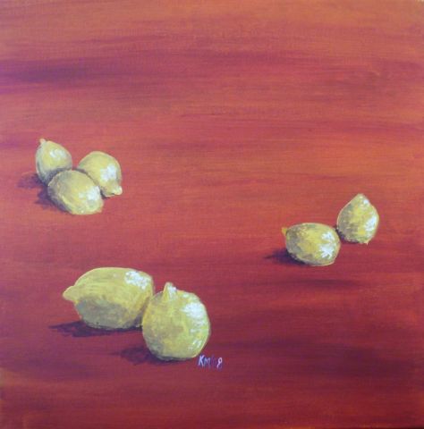Citrons - Peinture - Makrof Karima