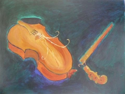 L'artiste Makrof Karima - Broken Violin