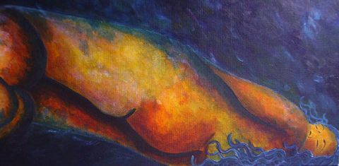 ONDINE - Peinture - VIRGINIE ROUSSEL ONDINE - Peinture - VIRGINIE ROUSSEL