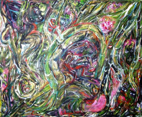 Peinture : Lianes, il ya toujours une liane... - OD' ILE Peinture : Lianes, il ya toujours une liane... - OD' ILE