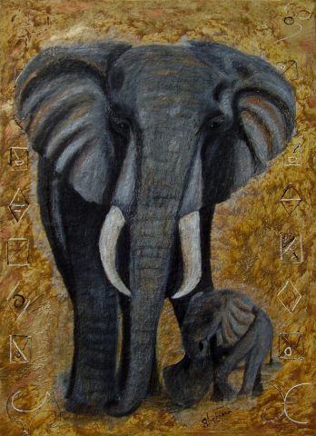 Matriarcat - Peinture - Sabine Fighiera Matriarcat - Peinture - Sabine Fighiera