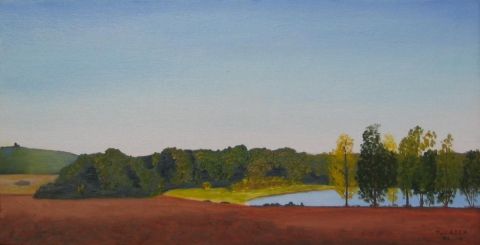 N°175 -Lac collinaire - Peinture - Jean ADER