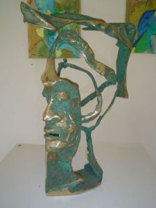 Sculpture de Remy Mongo-Etsion: le méditant