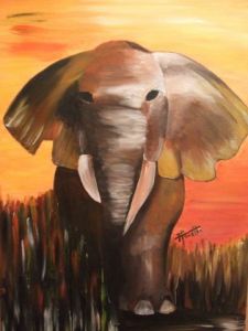 Oeuvre de Amelie: Barry Blanc l'éléphant