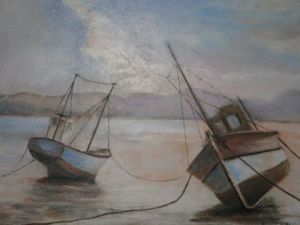 Peinture de Eugene Chomel: Marée basse
