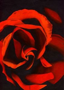 Oeuvre de Sylvie CHENET: Rose écarlate