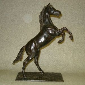 Voir cette oeuvre de PIERRE CHAMBRY: cheval arabe cabré