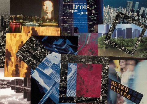 Métro fluide - Collage - Francois Geal Métro fluide - Collage - Francois Geal