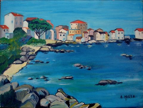 Erbalunga, Corse - Peinture - angy