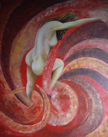 L'artiste Bernard BRUGERON - spiral (70X90)
