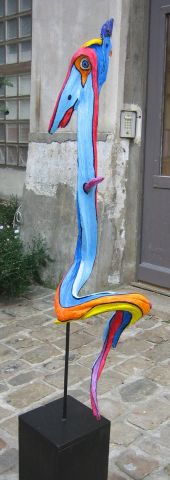 grand oiseau - Sculpture - frank graeber