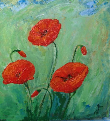 coquelicots - Peinture - Helene ROSENDO coquelicots - Peinture - Helene ROSENDO