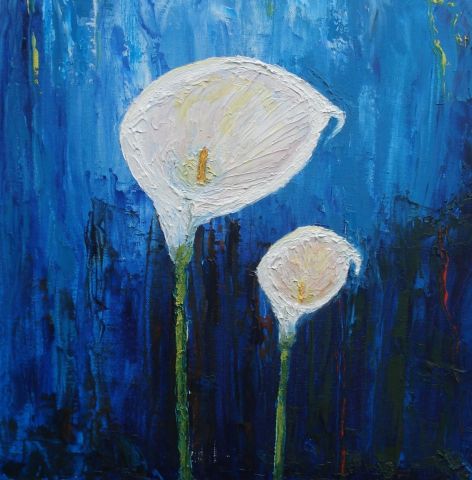 les arums - Peinture - Helene ROSENDO les arums - Peinture - Helene ROSENDO