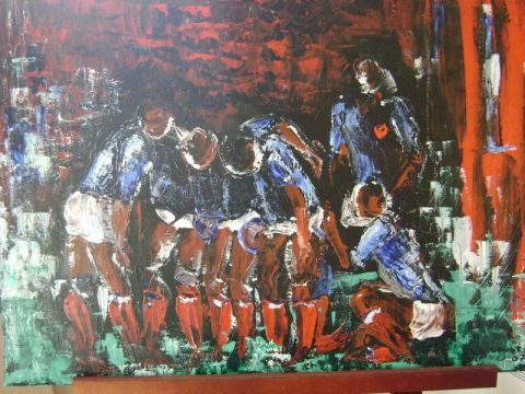 L'artiste Art'axet carole - mêlée rugby