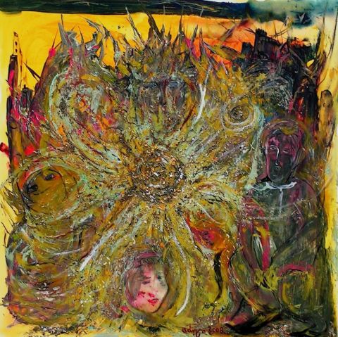 Peinture : Rose des sables - OD' ILE Peinture : Rose des sables - OD' ILE