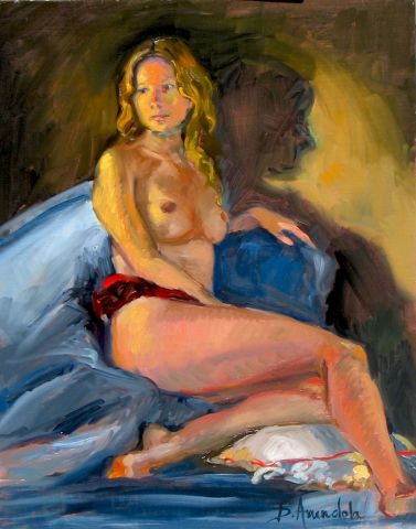 La belle Hélène - Peinture - Dominique Amendola La belle Hélène - Peinture - Dominique Amendola