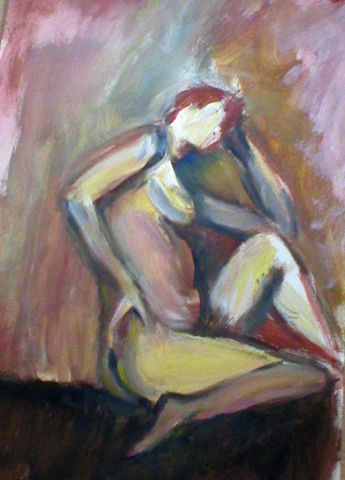 Esquisse  femme nue - Peinture - DAISY