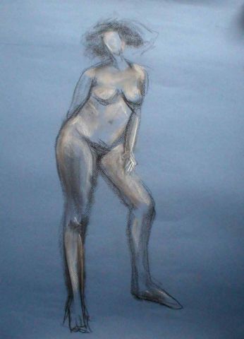 relax de pose nue - Peinture - DAISY