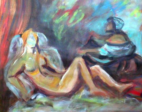 Femme et sa servante - Peinture - DAISY