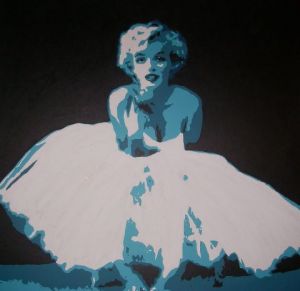 Voir cette oeuvre de sandra: Marilyn blue