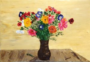 Voir cette oeuvre de Le Champenois: Bouquet de fleurs de jachère