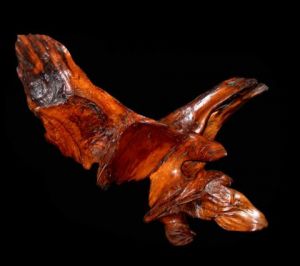 Sculpture de Bernard CHOPIN : L'aigle et la colombe