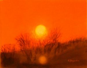 Voir cette oeuvre de Eliane Degardin: coucher de soleil 