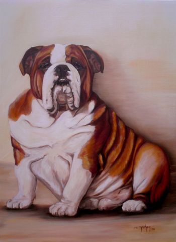 Bulldog anglais - Peinture - Marie-Christine Meicher