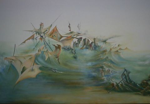 la vague - Peinture - jacques darphin