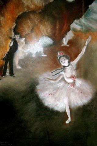 la petite Danseuse - Peinture - Suzanne ACCARIES
