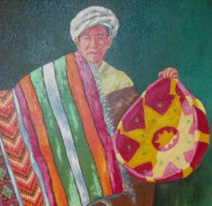 Voir cette oeuvre de elalaoui: marchand de tapis (détail)