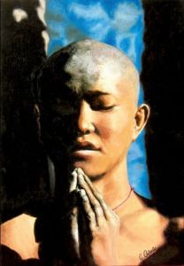 Voir le détail de cette oeuvre: moine en prière