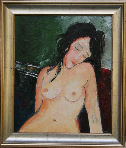 L'artiste louise tixier - femme nue