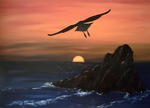 Albatros - Peinture - Amilcar