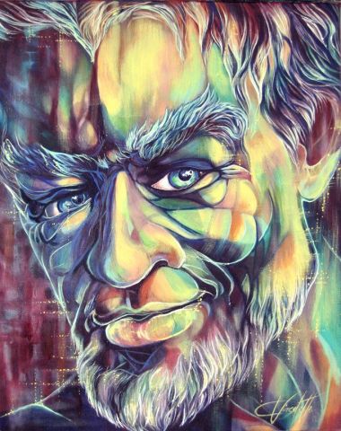 Regard de Lutin - Peinture - Chantale Vincelette Regard de Lutin - Peinture - Chantale Vincelette