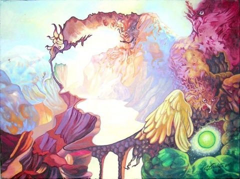 Les Sorciers du Temple - Peinture - Chantale Vincelette Les Sorciers du Temple - Peinture - Chantale Vincelette