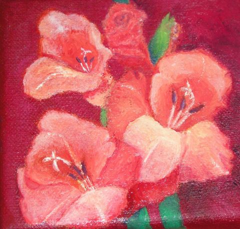 fleurs 2 - Peinture - Heloise D