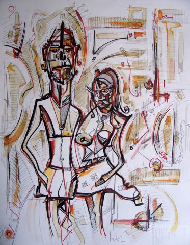 L'artiste belfil omar - couple massai