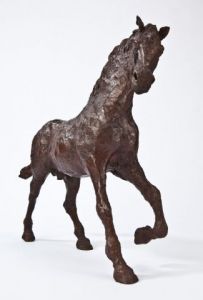 Sculpture de chrisfavret: Cheval au galop