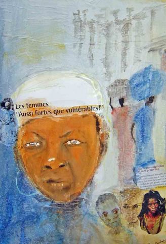 Aussi fortes que vulnérables - Peinture - Mireille Dubois-Vanhove