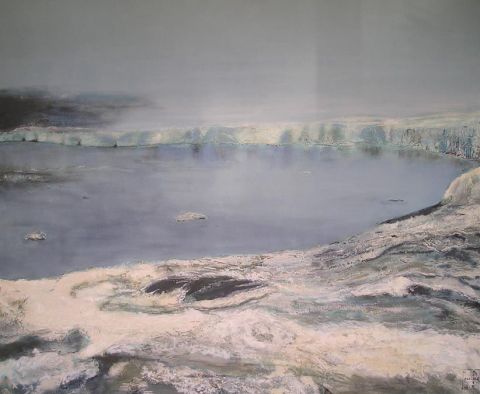 De la glace en eau - Peinture - Pascale Huard-Garnier