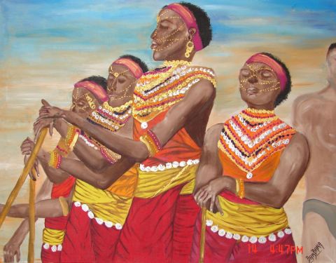 masaï - Peinture - barbara-C